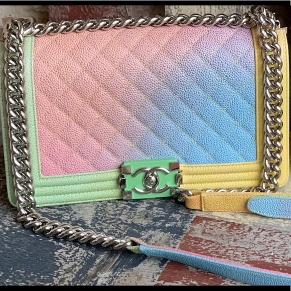 Chanel Boy Bag Rainbow Chanel Bag Dupe CHANEL Bags Chanel Le Boy